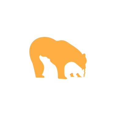 Hayvan Ayısı Logo Vektör Tasarım Şablonu