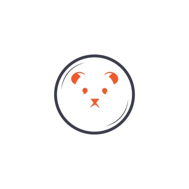 Hayvan Ayısı Logo Vektör Tasarım Şablonu