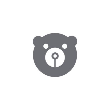 Hayvan Ayısı Logo Vektör Tasarım Şablonu