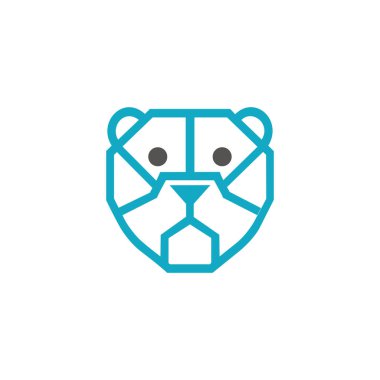 Hayvan Ayısı Logo Vektör Tasarım Şablonu