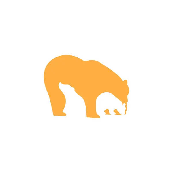 Animal Bear Logo Vector Design Vorlage — Stockvektor