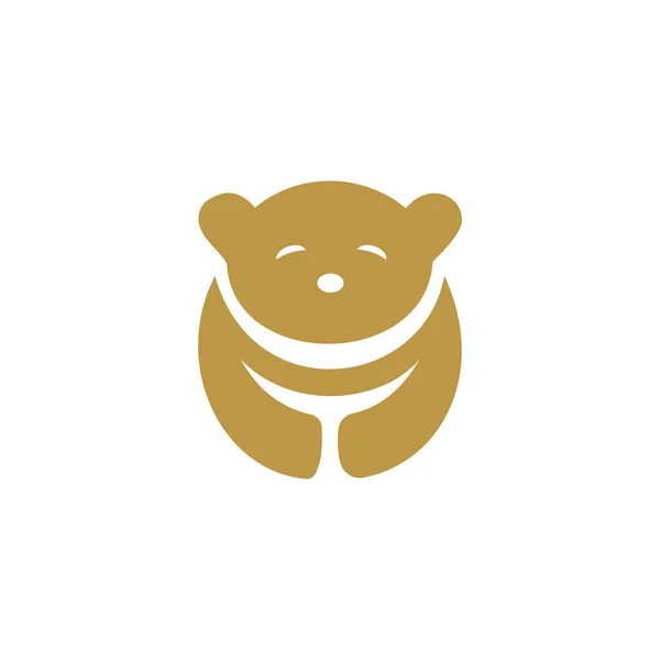 Animal Bear Logo Vector Plantilla Diseño — Vector de stock