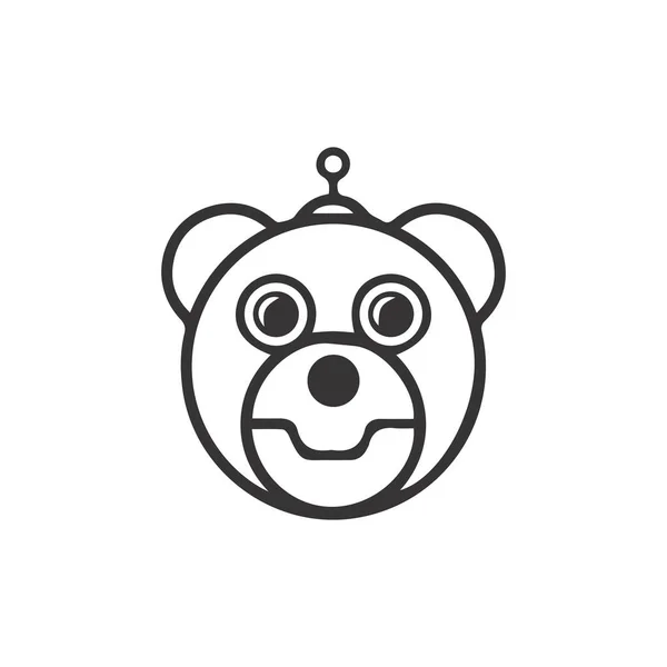 Animal Bear Logo Vector Design Vorlage — Stockvektor