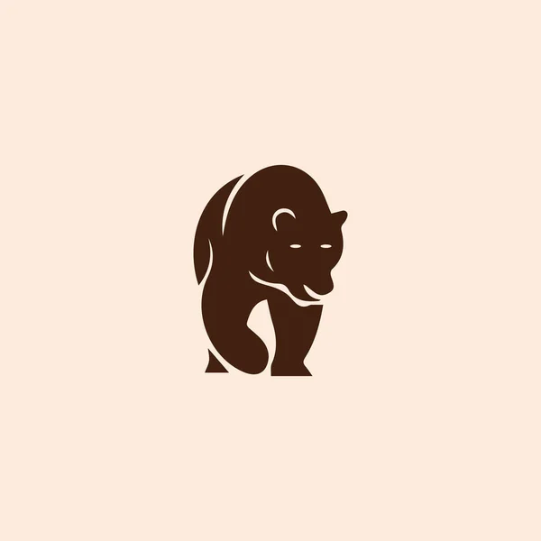 Animal Bear Logo Vector Design Vorlage — Stockvektor