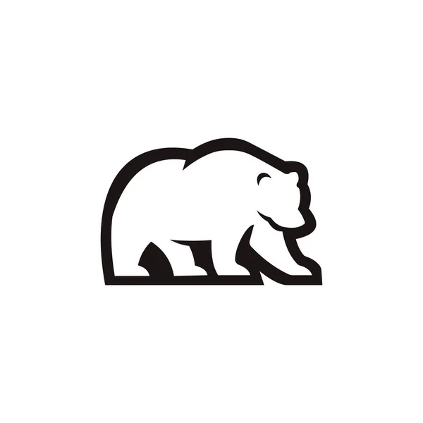 Animal Bear Logo Vector Design Vorlage — Stockvektor