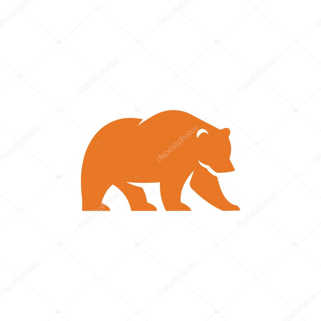 Animal Bear Logo Vector Design Template