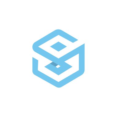 İlk harf ms logo veya sm logo vektör tasarım şablonları