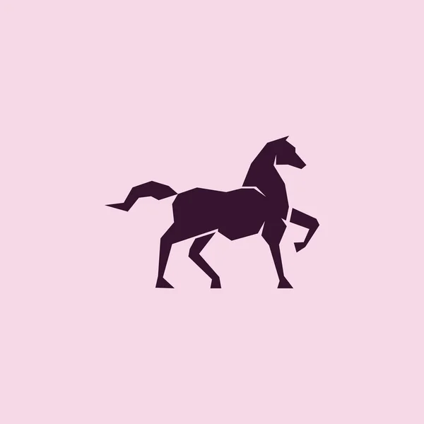 Logo Del Caballo Vector Diseño Plantilla — Archivo Imágenes Vectoriales