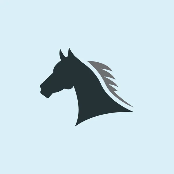 Modelo Design Vetor Logotipo Cavalo Animal —  Vetores de Stock