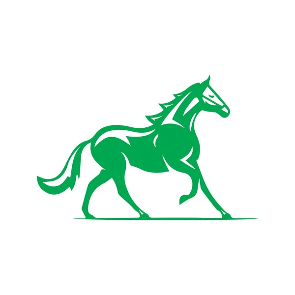 動物の馬のロゴベクトルデザインテンプレート — ストックベクタ