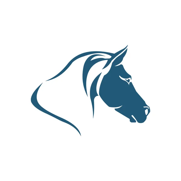 Modelo Design Vetor Logotipo Cavalo Animal —  Vetores de Stock