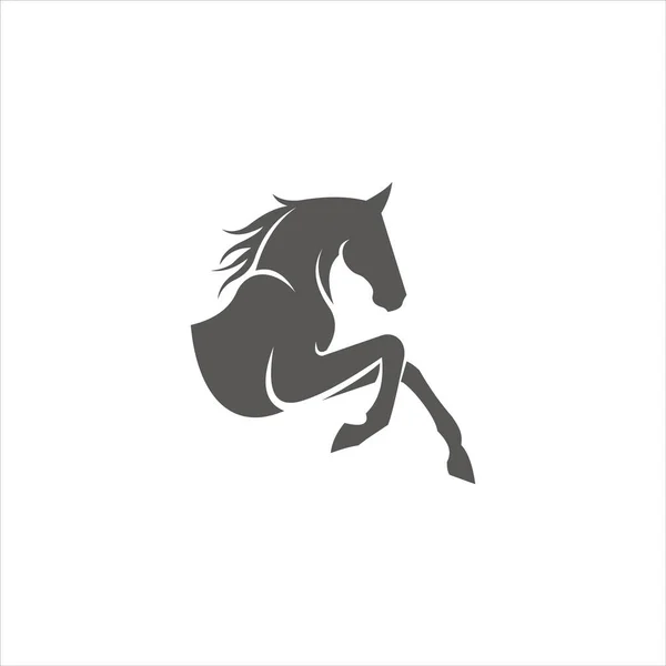 Modelo Design Vetor Logotipo Cavalo Animal —  Vetores de Stock