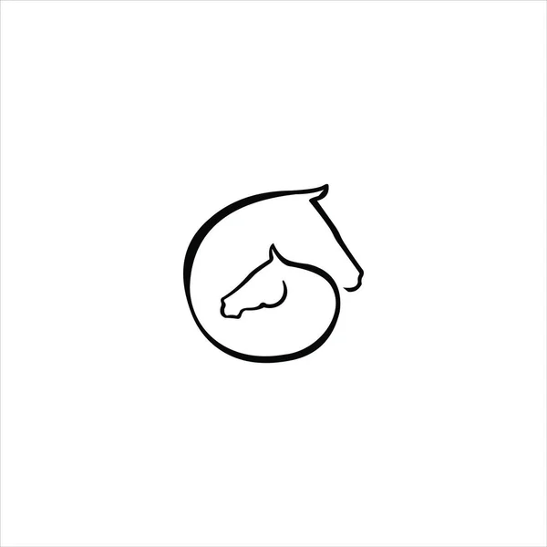 Animal Caballo Logo Vector Diseño Plantillas — Vector de stock