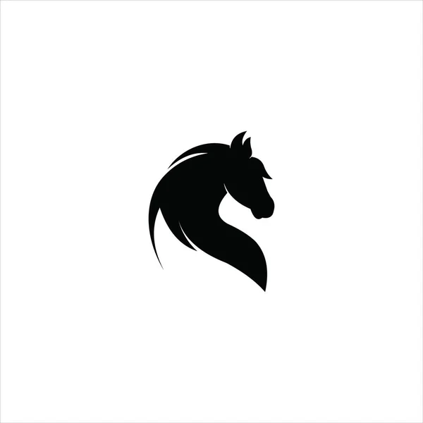 Modelo Design Vetor Logotipo Cavalo Animal — Vetor de Stock