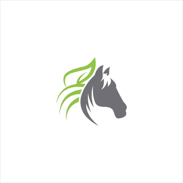 Modelo Design Vetor Logotipo Cavalo Animal — Vetor de Stock