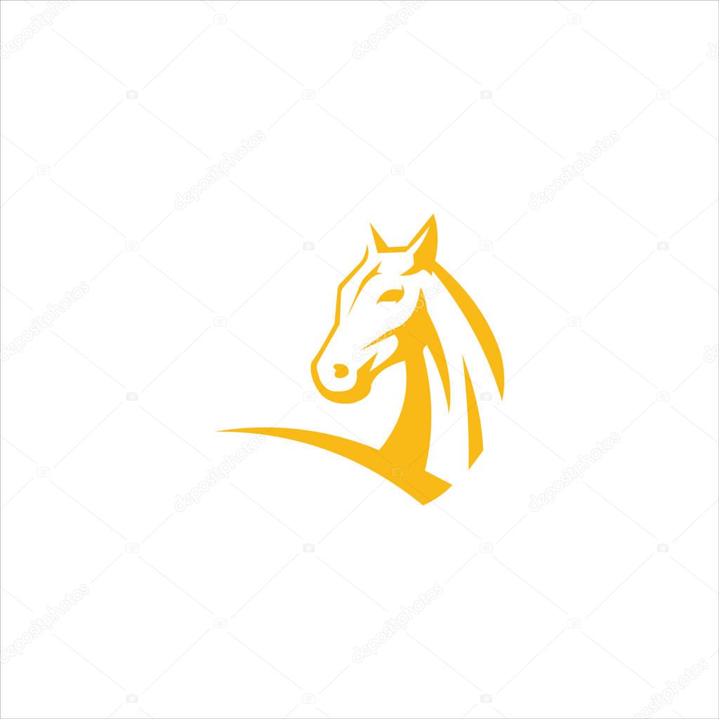 Animal horse logo vector design template