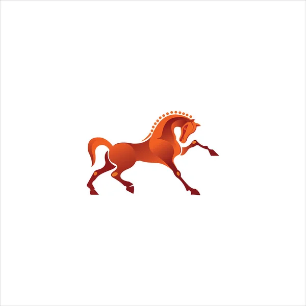 Modelo Design Vetor Logotipo Cavalo Animal —  Vetores de Stock