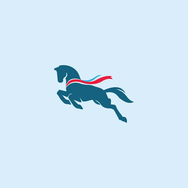 Modelos Design Vetor Logotipo Cavalo Animal — Vetor de Stock