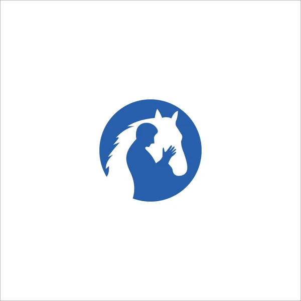 Tier Pferd Logo Vektor Design Vorlage — Stockvektor