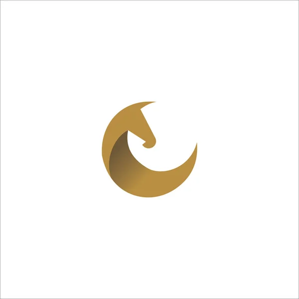 Modèle Conception Vectorielle Logo Cheval Animal — Image vectorielle