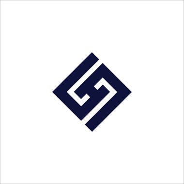 İlk harf hs logo veya sh logo vektör tasarım şablonu