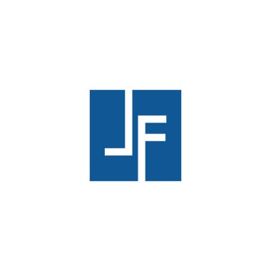 İlk harf Eğer logo veya fl logo vektör tasarım şablonu