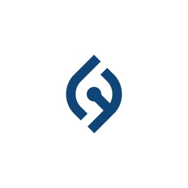İlk harf Eğer logo veya fl logo vektör tasarım şablonu