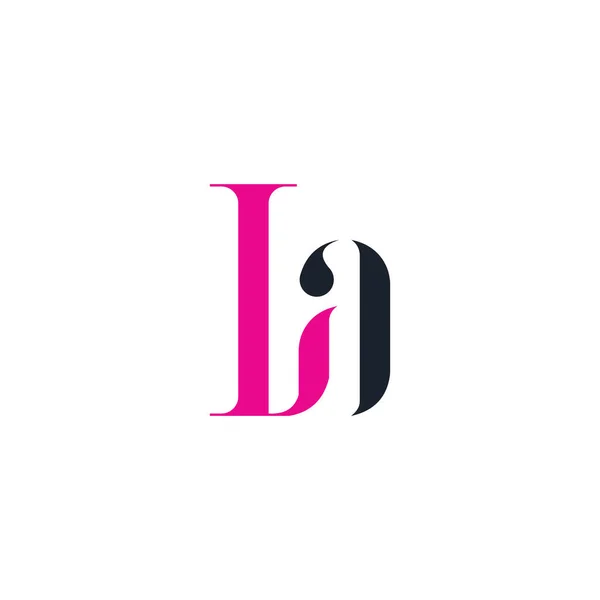 İlk harf la logo veya al logo vektör tasarım şablonu