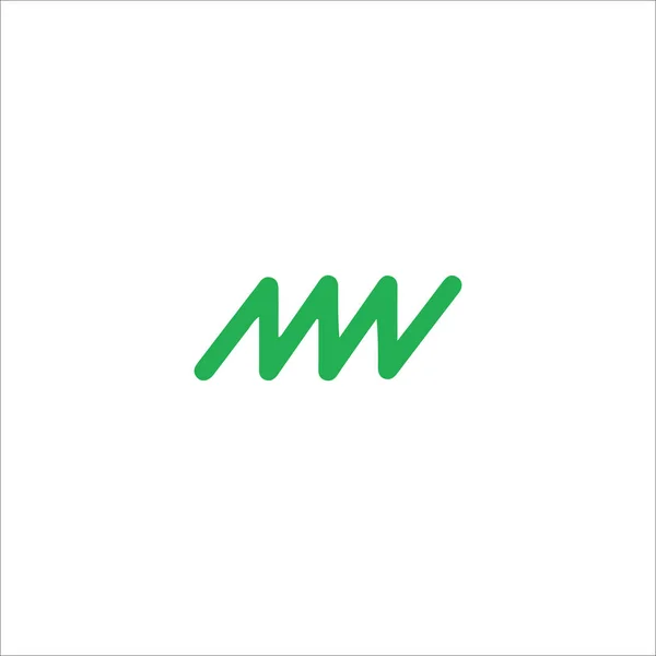 初期文字MwロゴまたはWmロゴベクトルデザインテンプレート — ストックベクタ