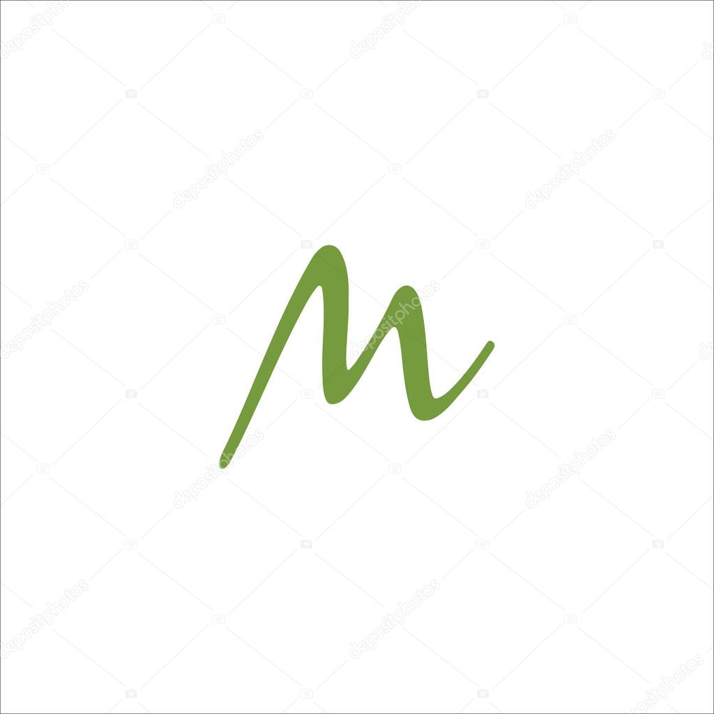 Initial letter mw logo or wm logo vector design template