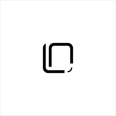 İlk harf Logo veya nl vektör tasarım şablonu