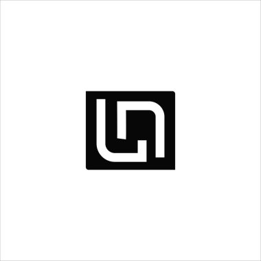 Initial letter ln logo or nl logo vector design template clipart
