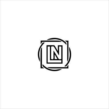 İlk harf Logo veya nl vektör tasarım şablonu