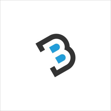 Başlangıç harfi mb logosu veya bm logo vektör tasarım şablonu