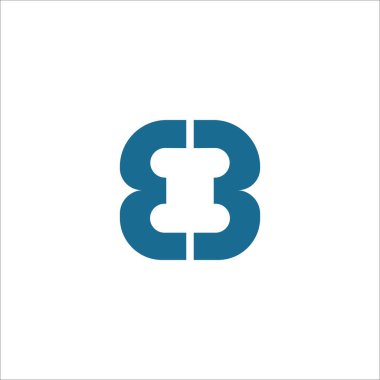 Başlangıç harfi mb logosu veya bm logo vektör tasarım şablonu