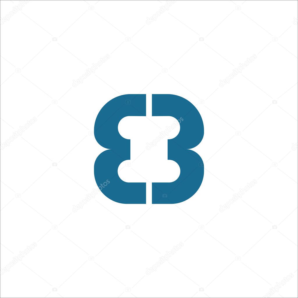 Initial letter mb logo or bm logo vector design template