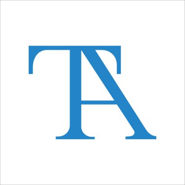 İlk harf ta logo veya logo vektör tasarım şablonu