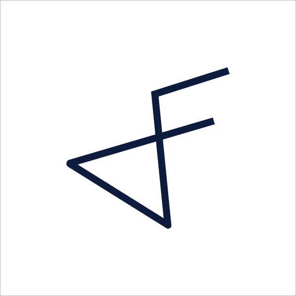 Logotipo Inicial Letra Modelo Design Vetorial Logotipo —  Vetores de Stock
