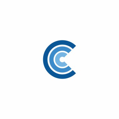 İlk harf c logo tasarım şablonu