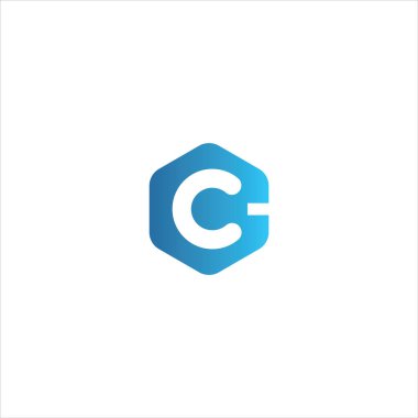 İlk harf C Logo Vektör Tasarımı