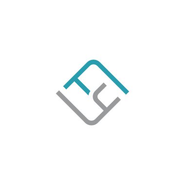 İlk harf fy logosu veya yf logo vektör tasarım şablonları