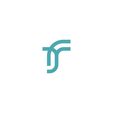 İlk harf fy logosu veya yf logo vektör tasarım şablonu