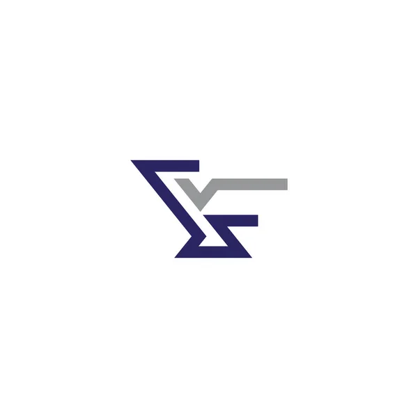 Carta Inicial Logo Modelos Design Vetor Logotipo — Vetor de Stock