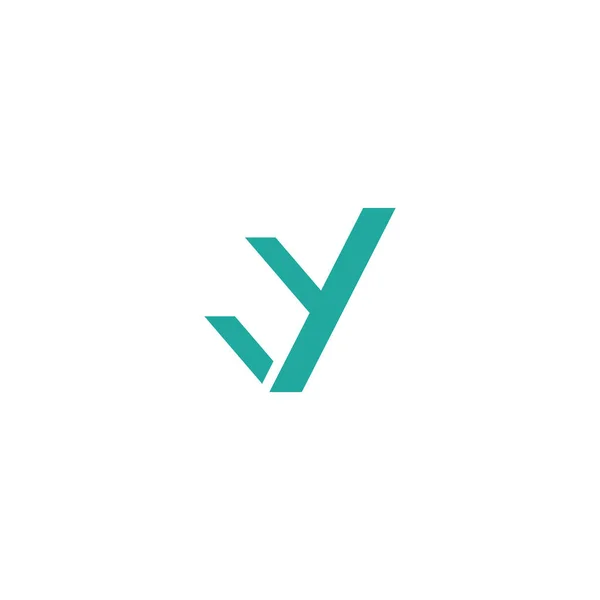 最初の文字は ロゴやYfのロゴベクトルのデザインテンプレートを修正 — ストックベクタ