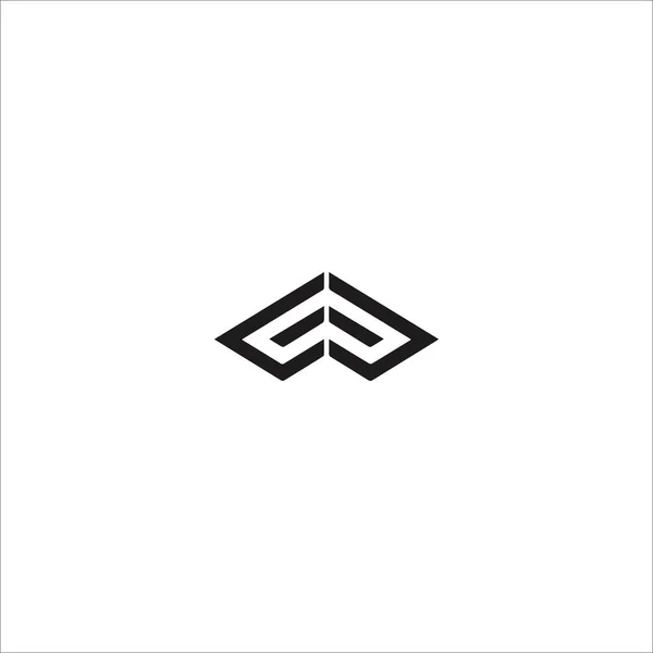 Plantilla Inicial Diseño Vectorial Con Logotipo Logotipo — Vector de stock