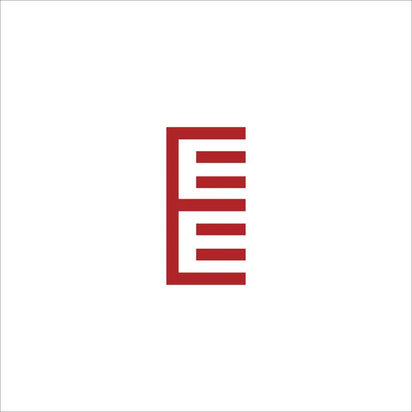 初始字母Ee标志或E标志向量设计模板 — 图库矢量图片