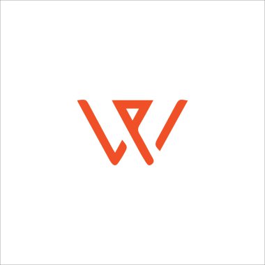 İlk harf wp logosu veya pw logo vektör tasarım şablonları