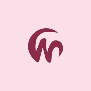 İlk harf wp logosu veya pw logo vektör tasarım şablonları
