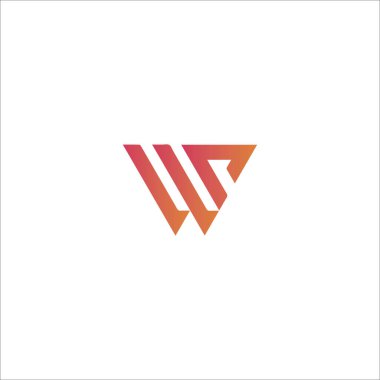 İlk harf wp logosu veya pw logo vektör tasarım şablonları