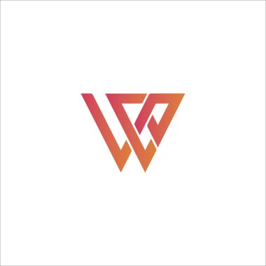 İlk harf wp logosu veya pw logo vektör tasarım şablonları